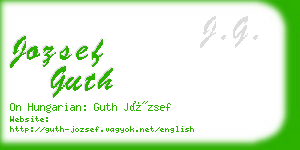 jozsef guth business card